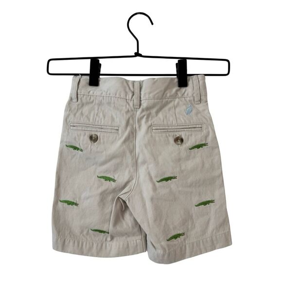 TBBC Boys 6 Alligator Embroidered Khaki Shorts Preppy Casual Classic - Picture 2 of 4